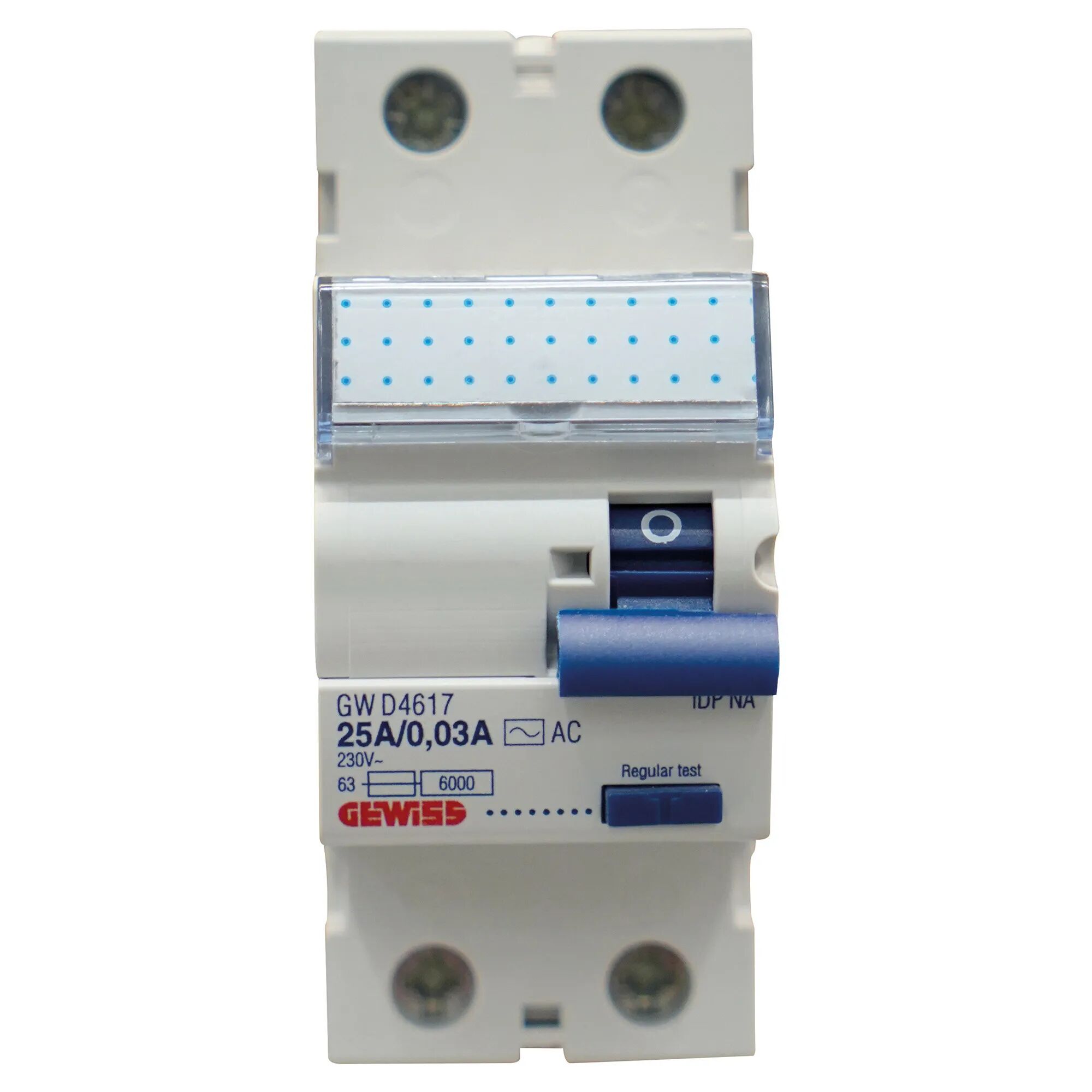 Gewiss INTERRUTTORE DIFFERENZIALE PURO  2P 25A 30mA AC