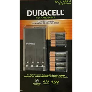 Pack Cargador Duracell +4 Pilas Aa +4 Pilas Aaa Recargables