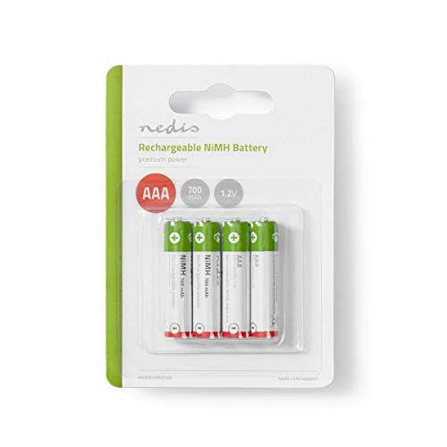 NEDIS oplaadbare AAA NiMH batterijen / 700 mAh 4 stuks