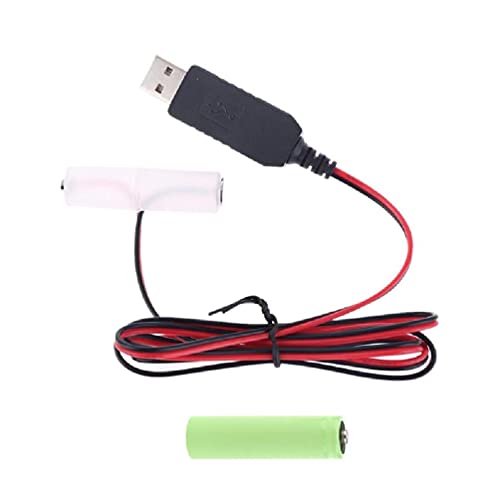 Morningmo LR6 AA Batterij Eliminator USB Voeding Kabel Vervangen 1-4 stks 1.5V AA Batterij 9 v batterijen