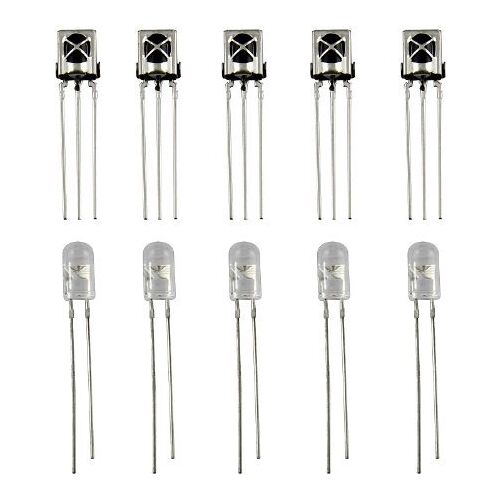 LAOMAO 5 paar infrarood diode LED infrarood diode lichtdioden LED IR emissie en ontvanger IR emissie en ontvanger