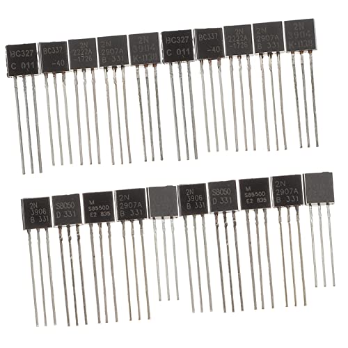 ULTECHNOVO 200 Stuks Triode Een 1015-transistor 2n3906-transistor Spanningstransistor Transistors Assortiment Vermogenstransistoren Mje13001 Germaniumbuis Circa 1815 Efficiënt Versterker