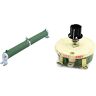 Xptieeck 2 STKS 200 W Watt Buis Verstelbare Rheostaat Weerstand met 100 W Draadgewonden Potentiometer Rotary Weerstand Rheostaat