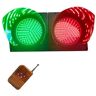 WXXSHGDW 200mm LED Rood/Groen Verkeerslicht met Afstandsbediening, Stop en Go-licht, Led-Verkeerslichtlicht, PC-Behuizing Waterdicht IP65 Industrieel LED-Verkeersstoplicht (Size : 110V)