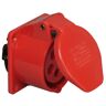 Kopp 113300002 CEE aanbouwstopcontact, 5-polig, 16 A, 400 V, rood