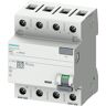 Siemens Sentron differentiaalschakelaar 5SV 70 mm klasse A 4-polig 40 A 30 mA