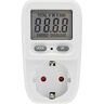 ChiliTec Energiekostenmeter CTM-807 energiekostenmeter stroomkostenmeter energiekostenmeter voor stopcontact 230V verbruiksmeter tot 3600 watt tarief instelbaar wit