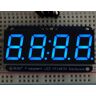 Adafruit 0.55" 4-cijferige 7-segment display w/I2C rugzak blauw