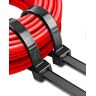 JIAHCN Kabelbinders, zwart, 650 mm, lange kabelbinders, heavy duty kabelbinders, 9 mm, uv-bestendig, kabelbinders, groot, voor kabelmanagement, kabelbinders, hersluitbaar, 30 stuks