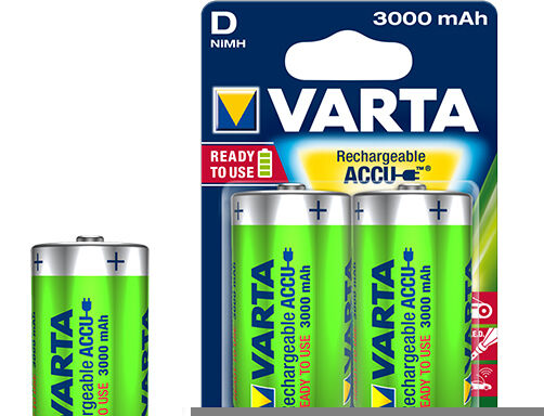 Varta 1x2 Varta Rechargeable Akku D Ready2Use NiMH Mono 3000