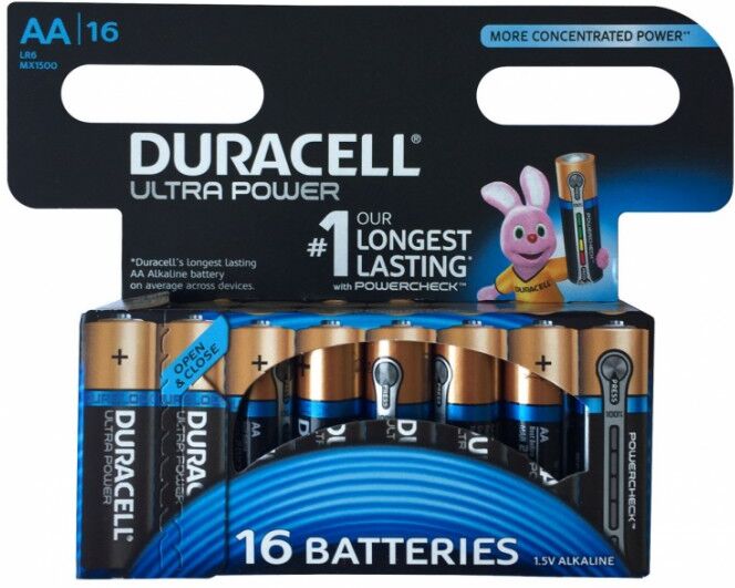 Duracell AA Duralock Ultra 16 st Batterijen