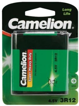 Camelion batterij plat 4.5V 3R12 per stuk - Groen