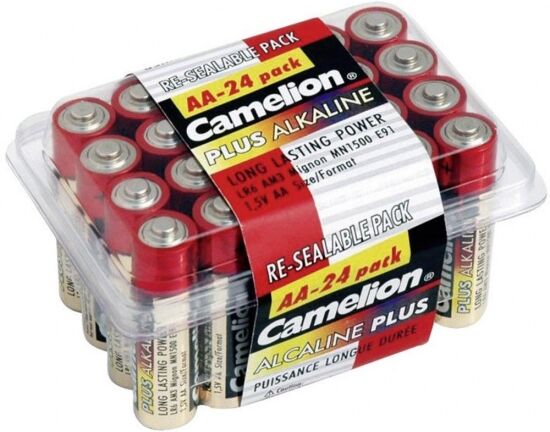 Camelion batterijen Alkaline Plus AA LR6 24 stuks - Rood