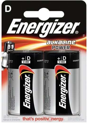 Energizer batterijen Power LR20 D 2 stuks - Multicolor