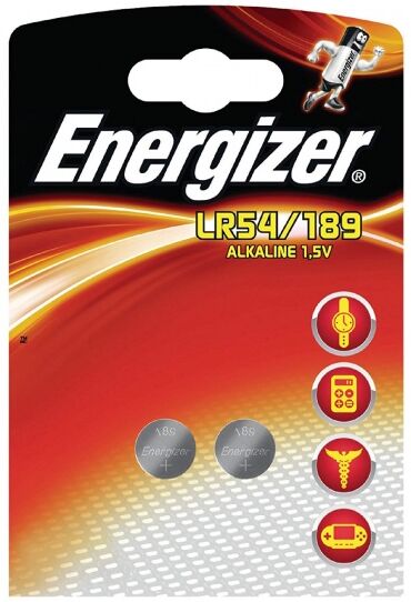 Energizer knoopcelbatterij LR54/189 Alkaline 1,5V 2 stuks - Zilver