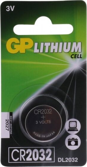GP CR2032 Lithium knoopcelbatterijen 3V per stuk - Zilver
