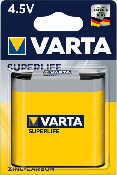 Varta batterij Superlife 3R12 4,5V zink carbon - Geel,Zilver