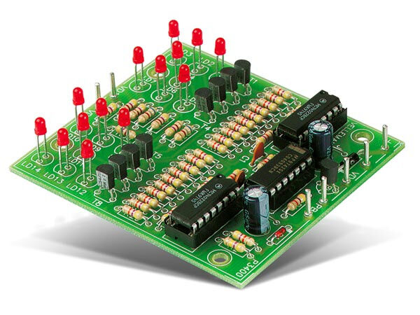 Velleman elektronische dobbelsteen 7,6 x 7 cm 6 12V / 60 mA groen - Groen