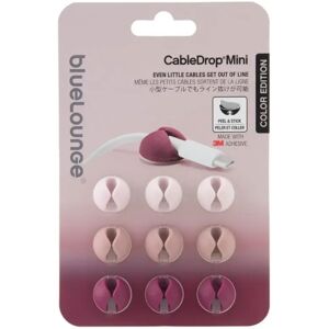 Bluelounge Cabledrop Mini (9-Pakk), Ombre Blush