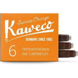 Kaweco Fountain Pen Blekkpatroner (6-Pakk), Sunrise Orange