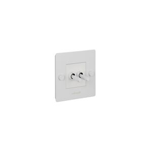 Buster + Punch Eu 1g Double Toggle Switch - White