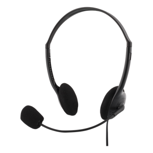 Deltaco Stereo Headset, 30 Mm Element, 32 Ohm, 1x 3,5 Mm (4-Pin), 2 M Kabel, Svart