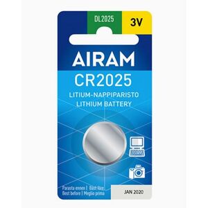 AIRAM CR2025 3V litium knappebatteri