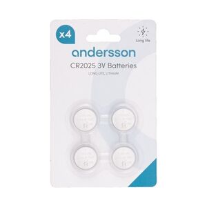 Andersson CR2025 Long Life Lithium 4pcs