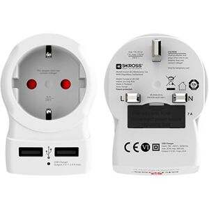 SKROSS Country Travel Adapter - Europe to UK USB