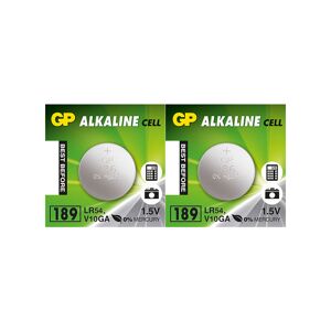 Gp Alkaline Lr54-Batteri, 2 Pakk