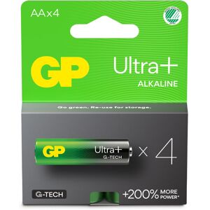 Gp Ultra Plus Aa-Batteri, 4-Pakk