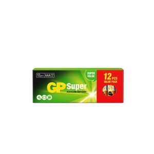 GP Batteries GP Super Alkaline AAA-batteri 12-pack