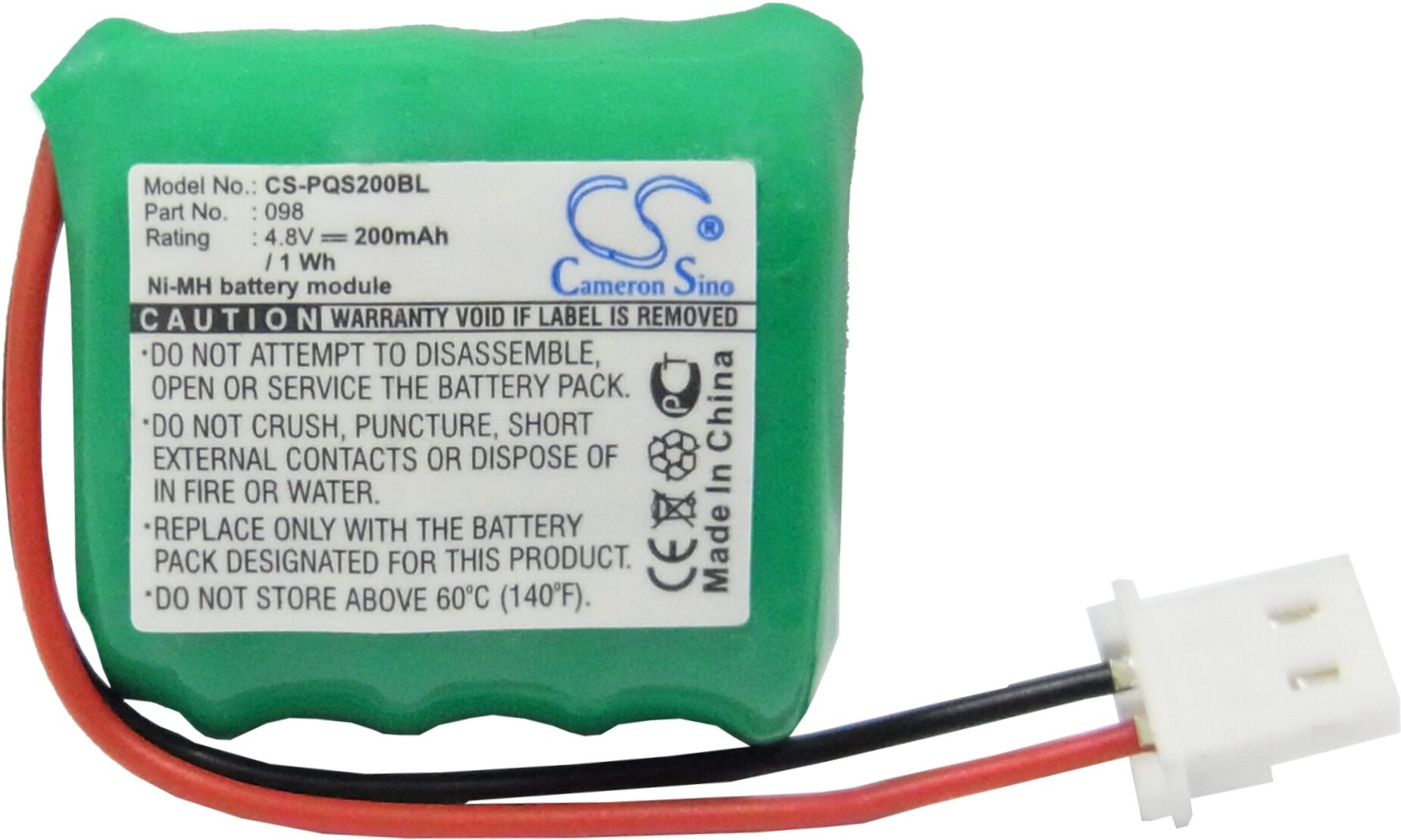 Altitec Batteri til PSC Quick Check 150, Quick Check 200 4.8V 200mAh 98