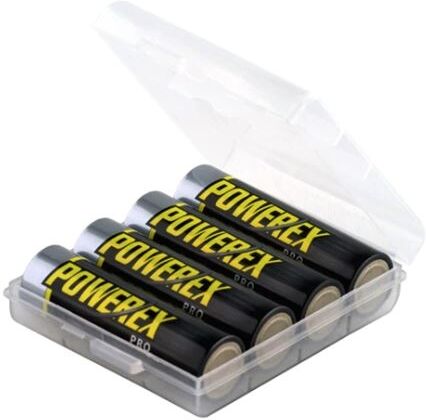 Altitec 4pk ladbare Powerex batteri AA 2450mAh NIMH klar til bruk inkl boks