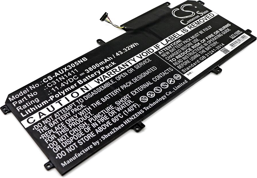 Altitec Batteri for Asus U305 UX305 C31N1411 MBXAS-BA0115