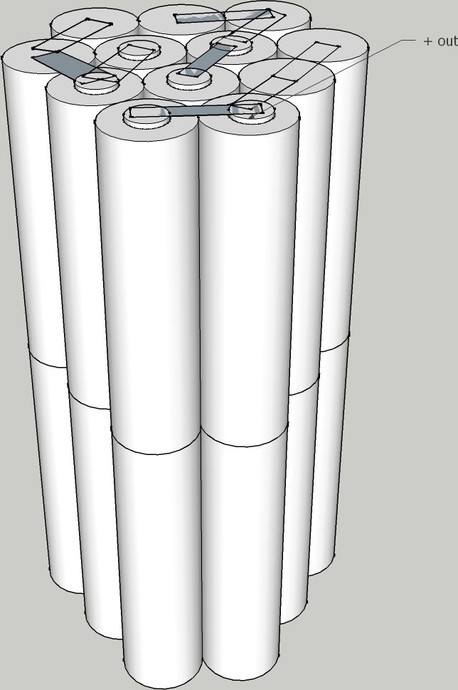 Altitec Batteri dykkerlykt canister 14,4V 9Ah NIMH 24 celler i serie og paralell Ø70x136mm