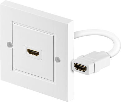 Altitec HDMI veggkontakt med 1x HDMI tilkobling (Støtter 3D, 4K og HDCP)