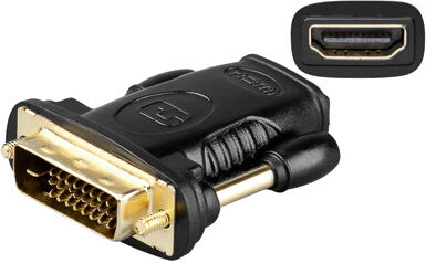 Altitec HDMI adapter - HDMI jack til DVI-D plugg (19pin HDMI til 24+1 DVI)