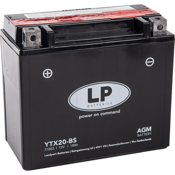 Altitec YTX20-BS batteri til MC og ATV 12V 18Ah (175x87x155mm)