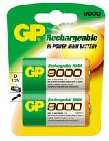 Rechargeable GP 2x d batteri