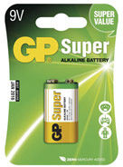 Disposable GP 9V block batteri