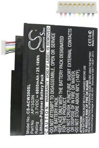 Acer Iconia Tab W3 (6800 mAh 3.7 V)