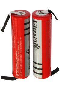 Philips UltraFire 2x 18650 batteri med loddetinnsfaner (3000 mAh, Oppladbart)