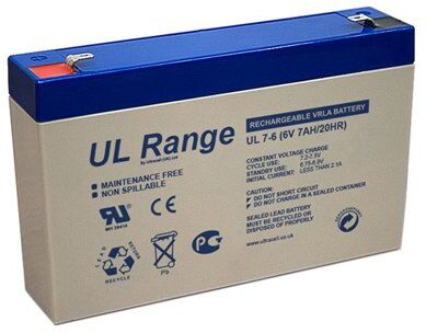 Best Power UltraCell Batteri (7000 mAh 6 V, Hvit) passende til Batteri til Best Power Eaton 5115 1500 RM