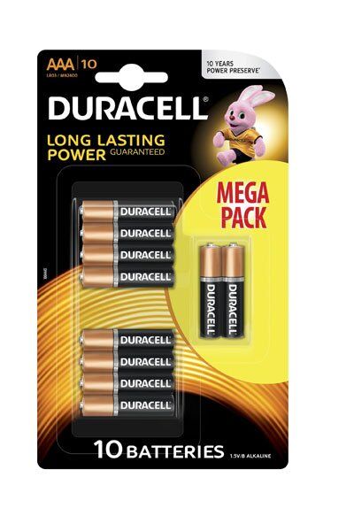 Disposable Duracell BO-DUR-AAAX10 batteri (1.5 V)