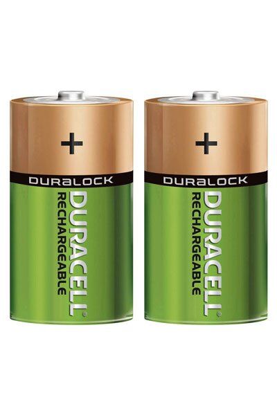 Rechargeable Duracell BO-DUR-D-3000-2 batteri (3000 mAh 1.2 V, Originalt)