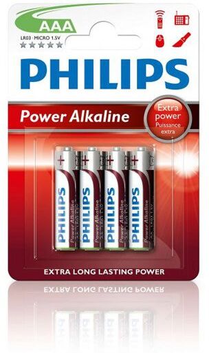 Disposable Philips BO-PH-LR03-4 batteri (1.5 V, Originalt)