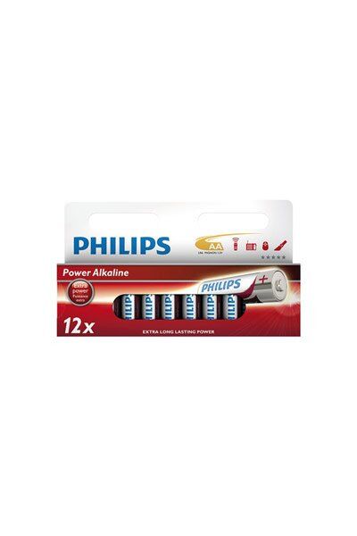 Disposable Philips BO-PH-LR6-12 batteri (1.5 V, Originalt)