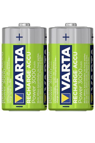 Rechargeable Varta BO-VAR-C-3000-2 batteri (3000 mAh 1.2 V, Originalt)