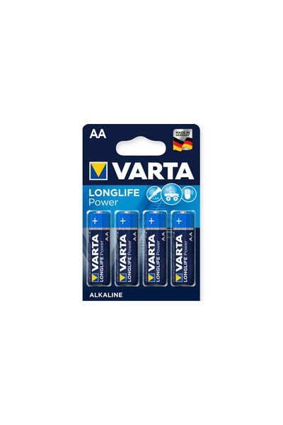 Disposable Varta BO-VARTA-LONGLIFE-P-AA-4 batteri (1.5 V, Originalt)